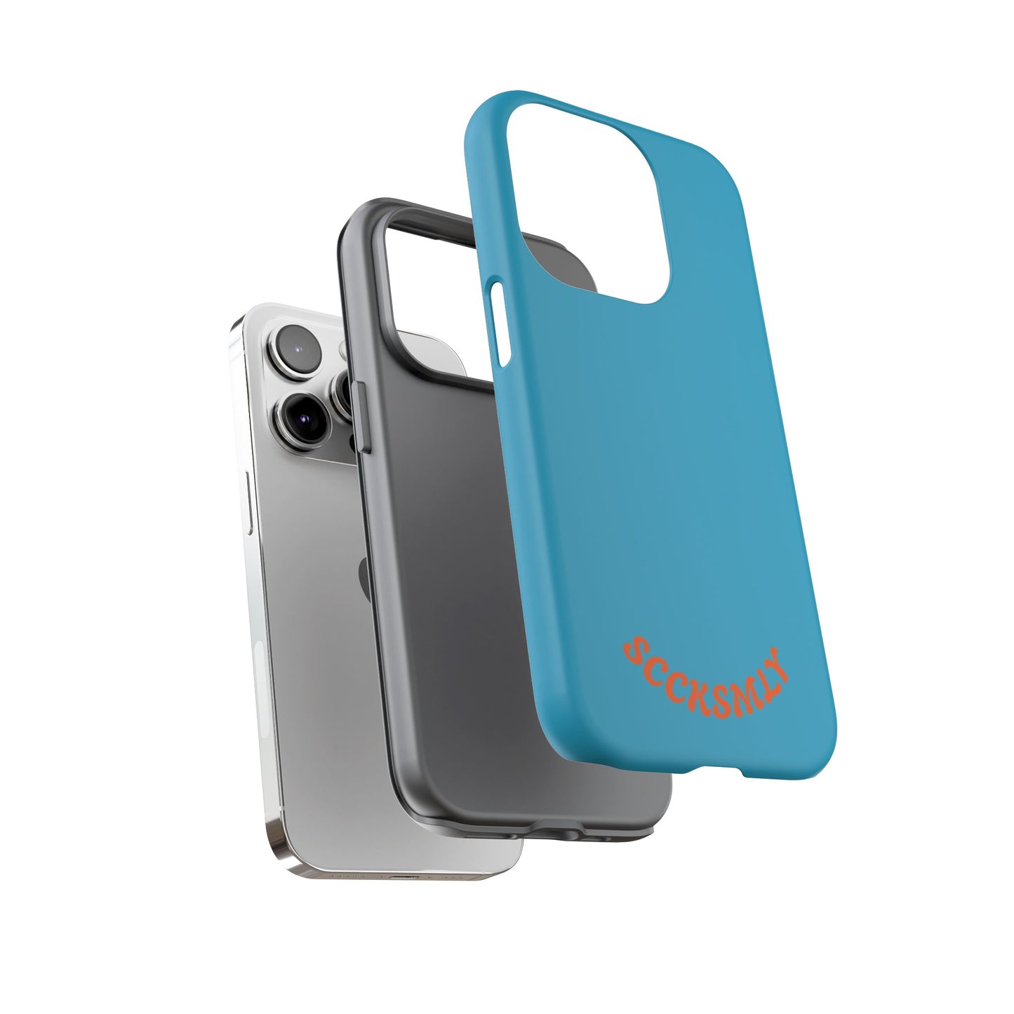 SOLID Blue Spook Tough Case for Apple