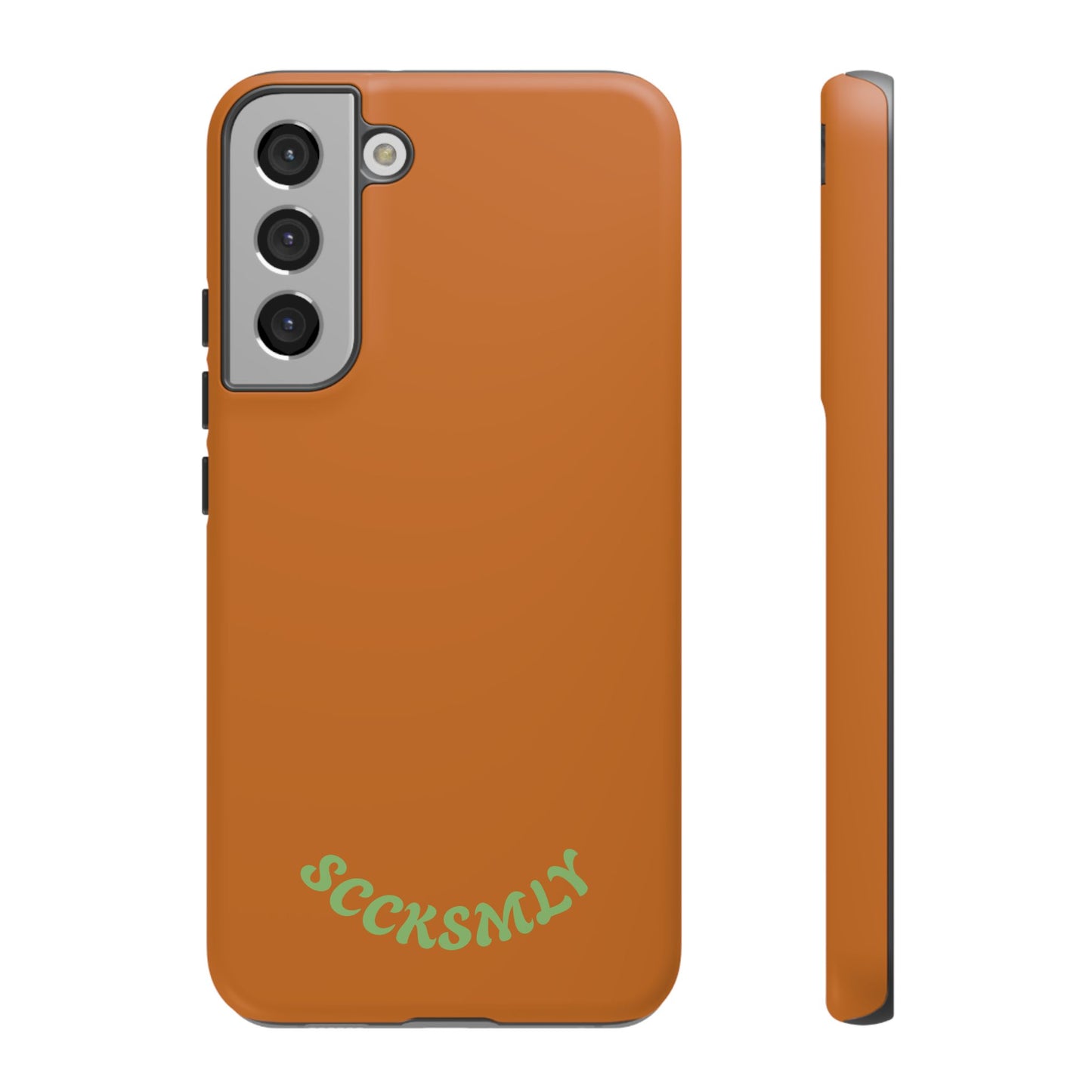 SOLID Terracotta Coal Tough Case for Samsung