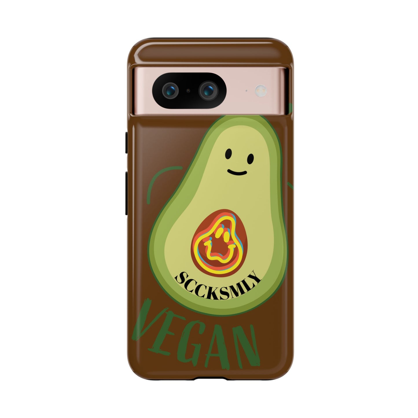 Playful Vegan Avocado Phone Case for Google Pixel