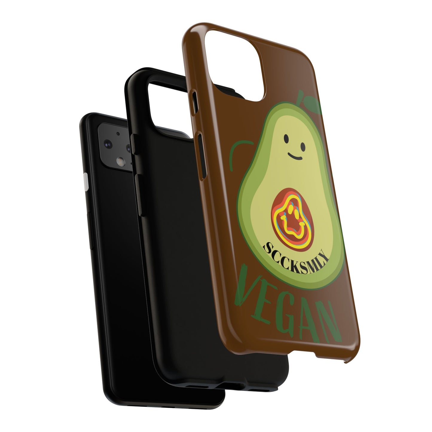 "Google Pixel" Playful Vegan Avocado Phone Case - Tough, Durable Protection with a Fun Design