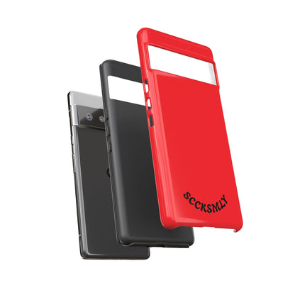 SOLID Screaming Red Tough Casee for Google Pixel