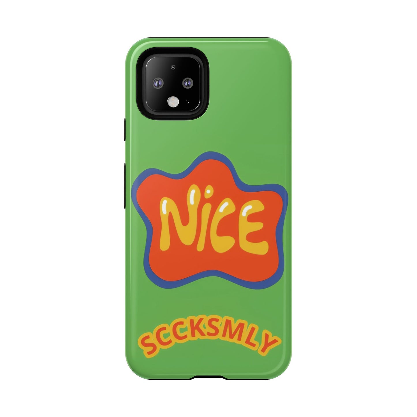 Green "NICE" Tough Phone Case for Google Pixel