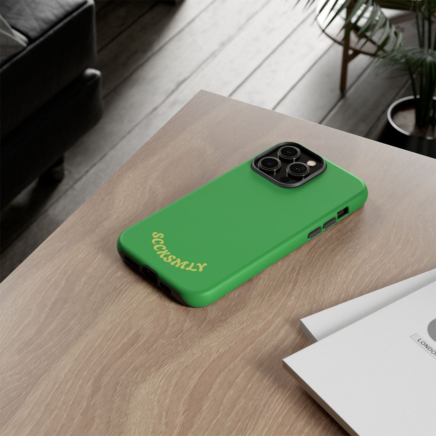 SOLID Green Grin Tough Case for Apple