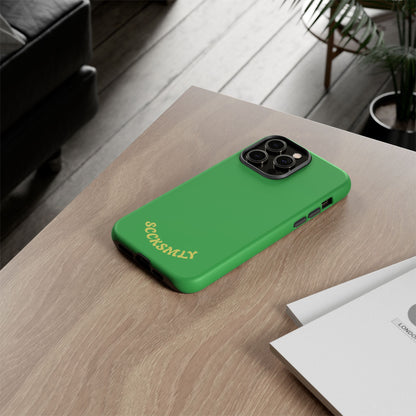 SOLID Green Grin Tough Case for Apple
