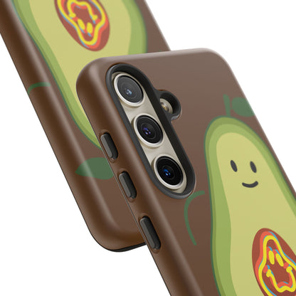 Playful Vegan Avocado Phone Case for Samsung