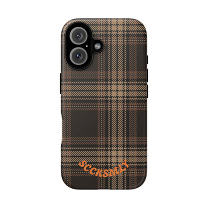 Brown Bread Plaid Tough Phone Case for Apple