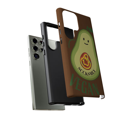 Playful Vegan Avocado Phone Case for Samsung