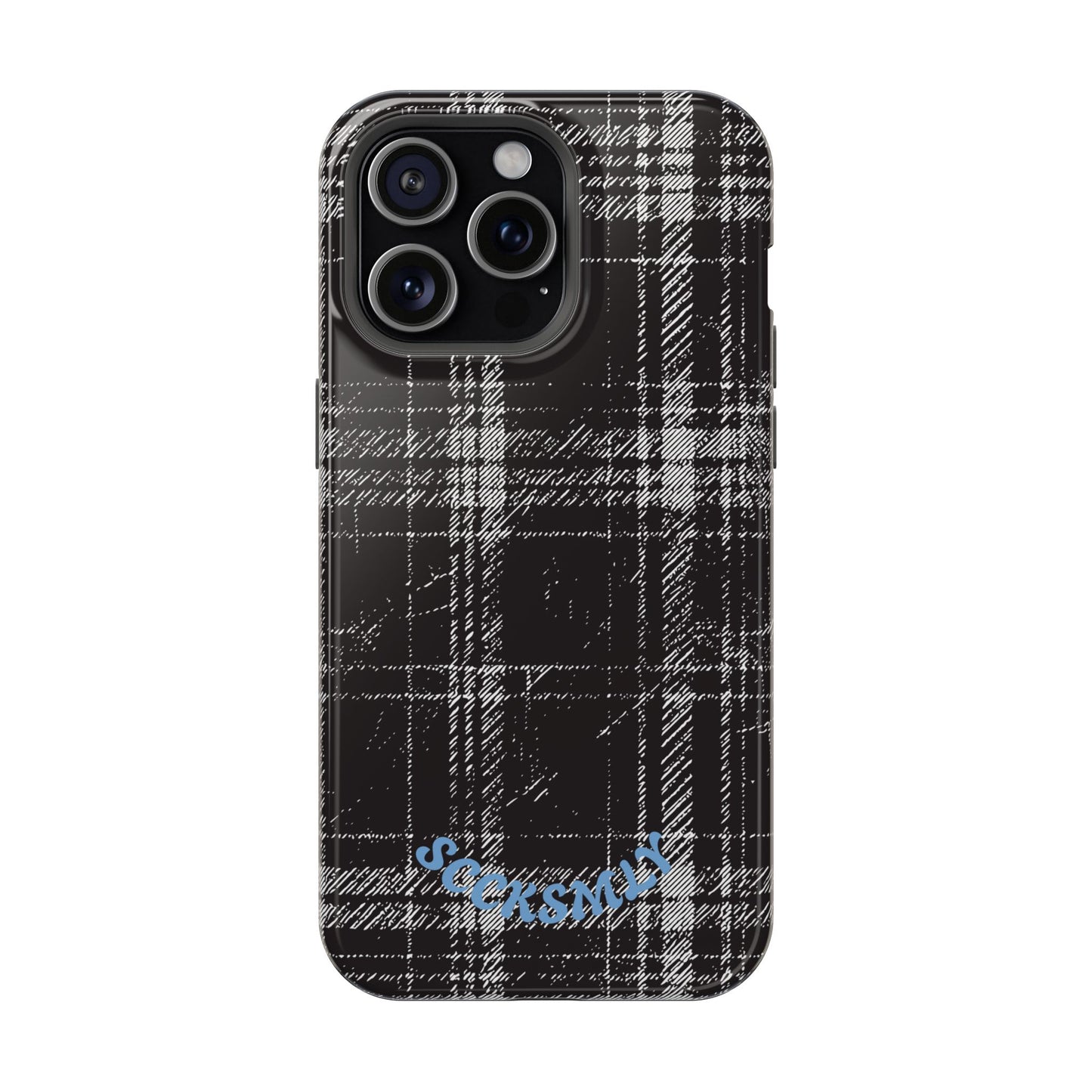 Smoky Grungy Plaid Phone Case for Apple