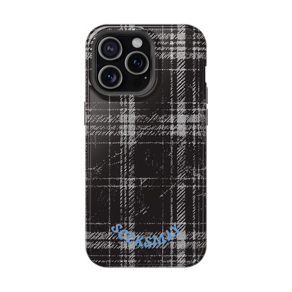 Smoky Grungy Plaid Phone Case for Apple