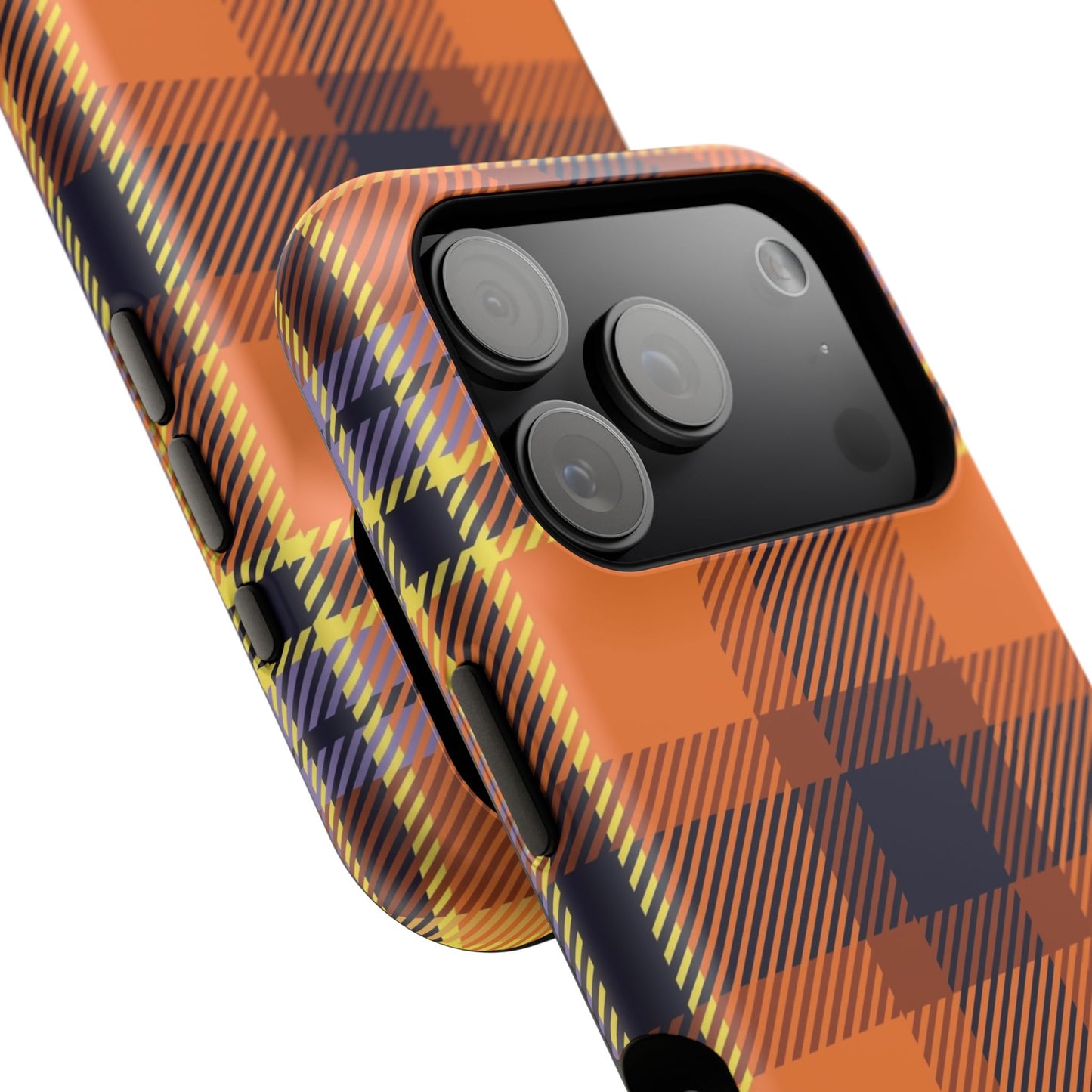 Orange Sickle Plaid  Phone Case for Apple