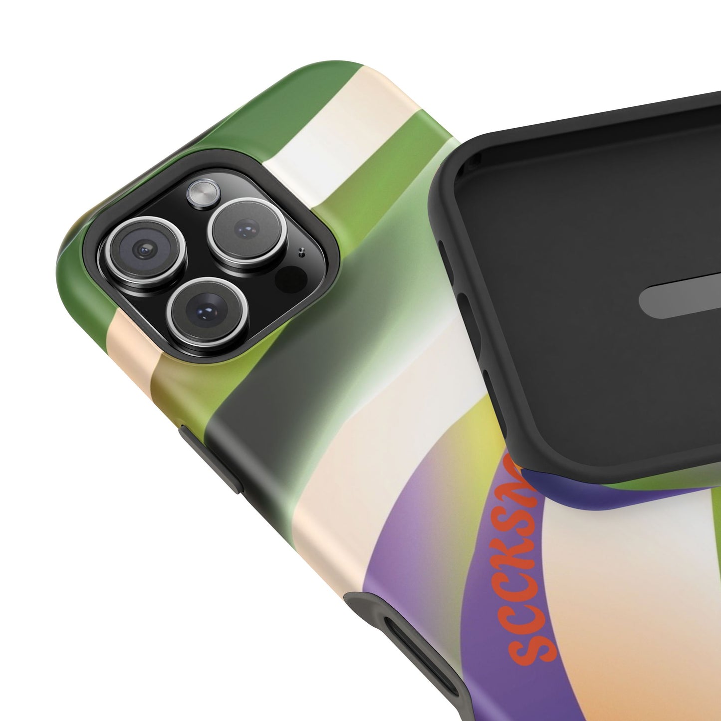 Green Waves Phone Case for Apple