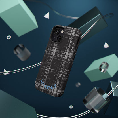 Smoky Grungy Plaid Phone Case for Apple