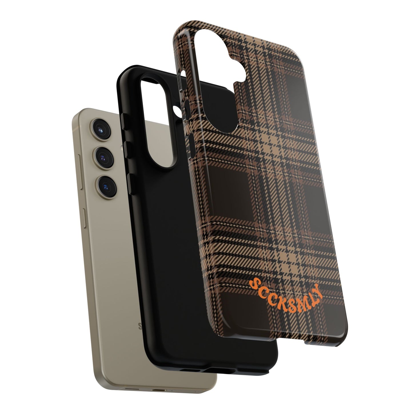 Brown Bread Plaid Tough Phone Case Samsung