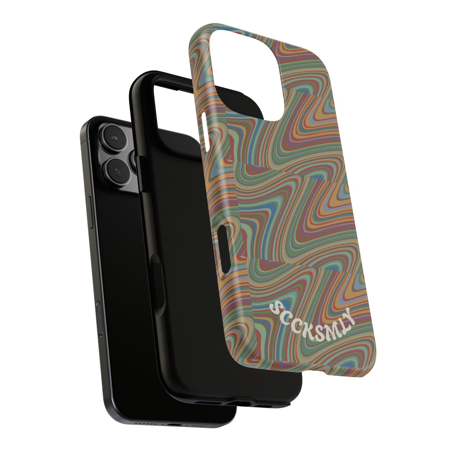 Earthly Waves Tough Phone Case for Apple