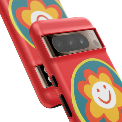 Red "SUNSHINE SMILE" Tough Phone Case for Google Pixel
