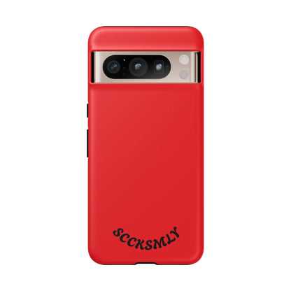 SOLID Screaming Red Tough Casee for Google Pixel