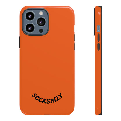 SOLID Tangerine Tough Case for Apple