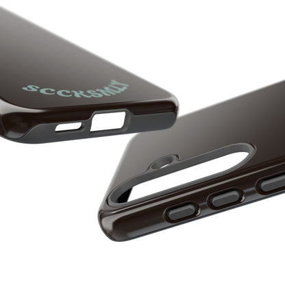SOLID Espresso Mint Tough Phone Case for Samsung