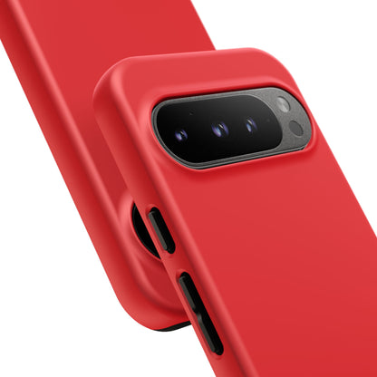 SOLID Screaming Red Tough Casee for Google Pixel