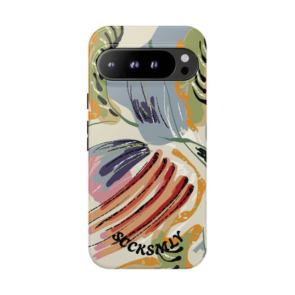 Botanical Strokes Palette Tough Phone Case for Google Pixel