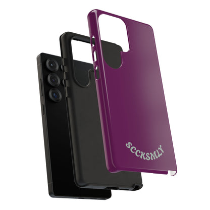 SOLID Amethyst Matte Tough Phone Case for Samsung