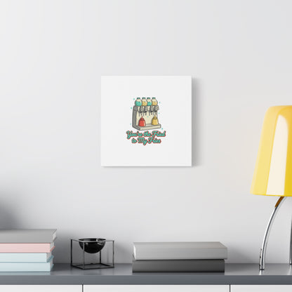 You’re the Fried to My Fries Canvas | Retro Diner Matchbook, Pantry Label Art