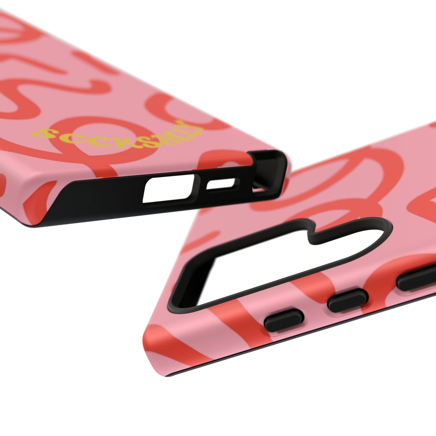 Red Candy Swirls Tough Phone Case for Samsung
