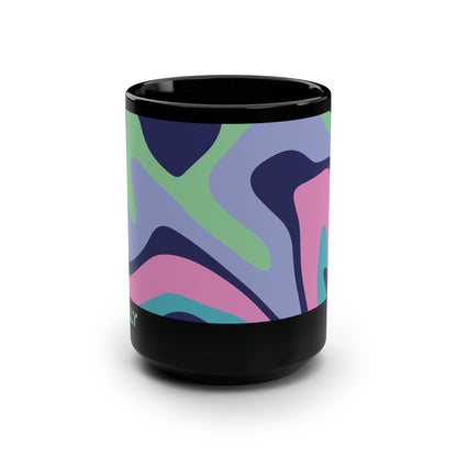 Mug Neon Nebula 15 oz — Black