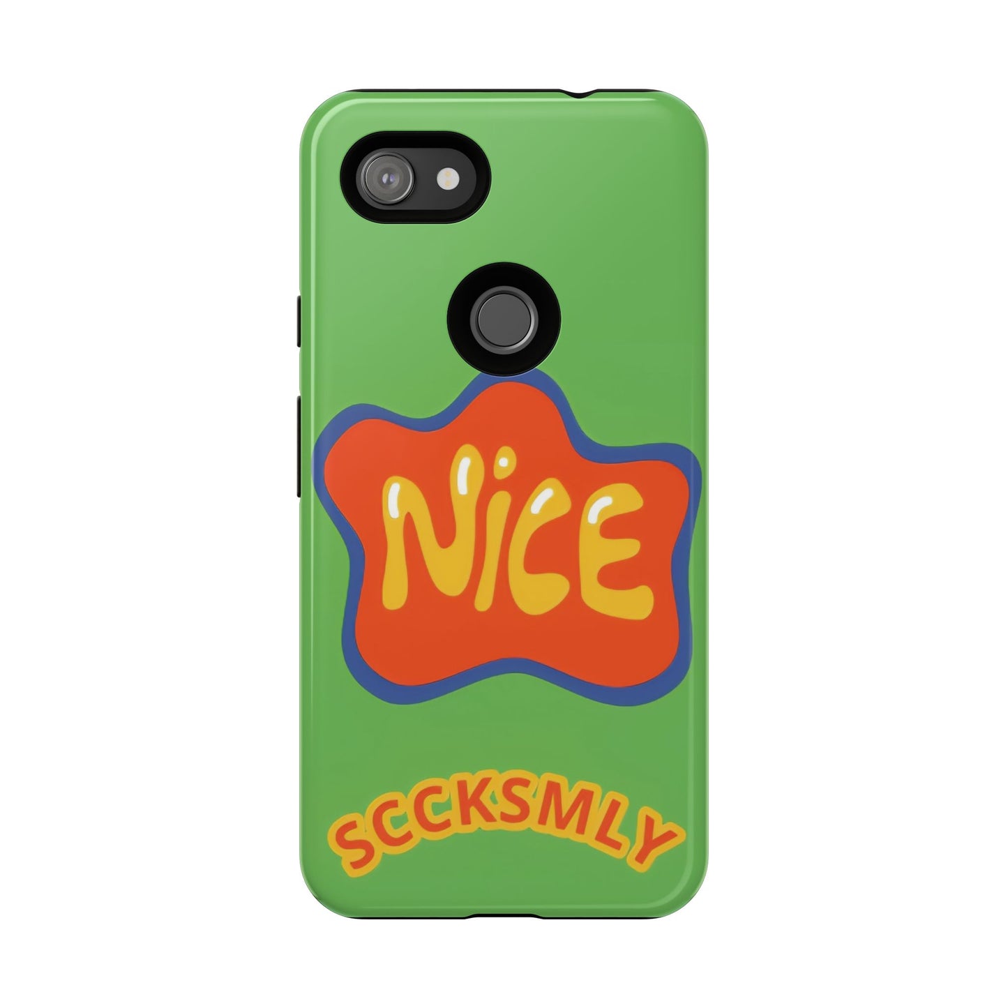 Green "NICE" Tough Phone Case for Google Pixel