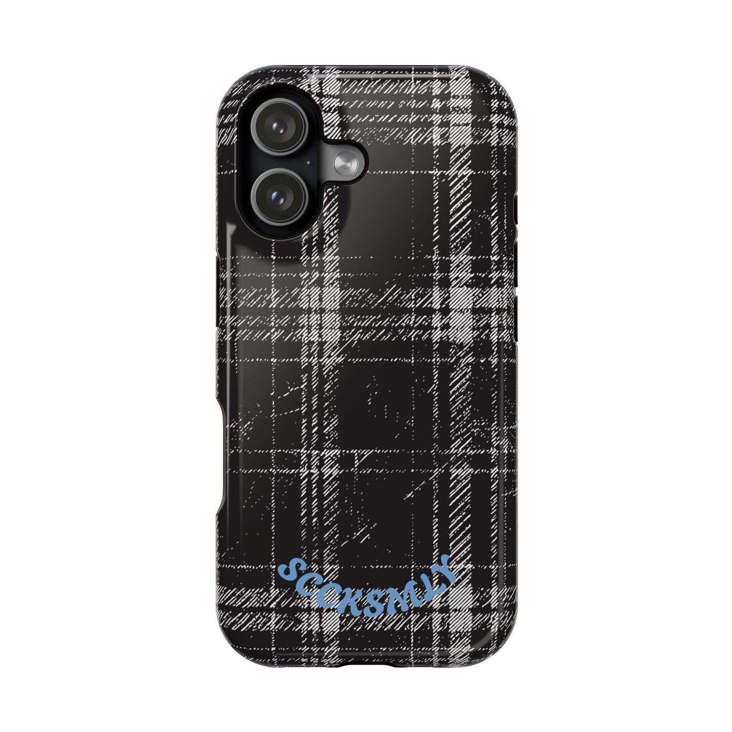 Smoky Grungy Plaid Phone Case for Apple