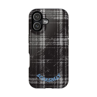 Smoky Grungy Plaid Phone Case for Apple