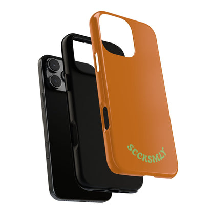 SOLID Terracotta Caoal Tough Case for Apple