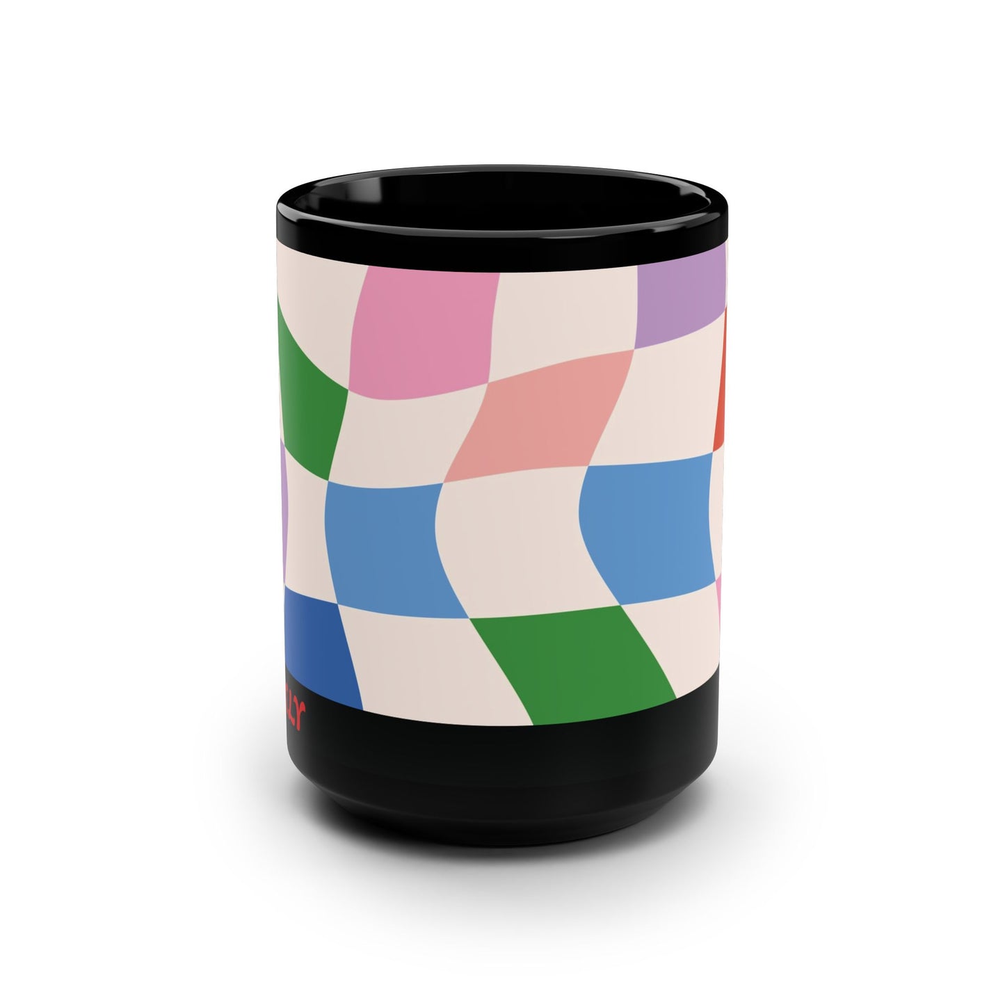 Mug Checker Flicker 15oz — Black