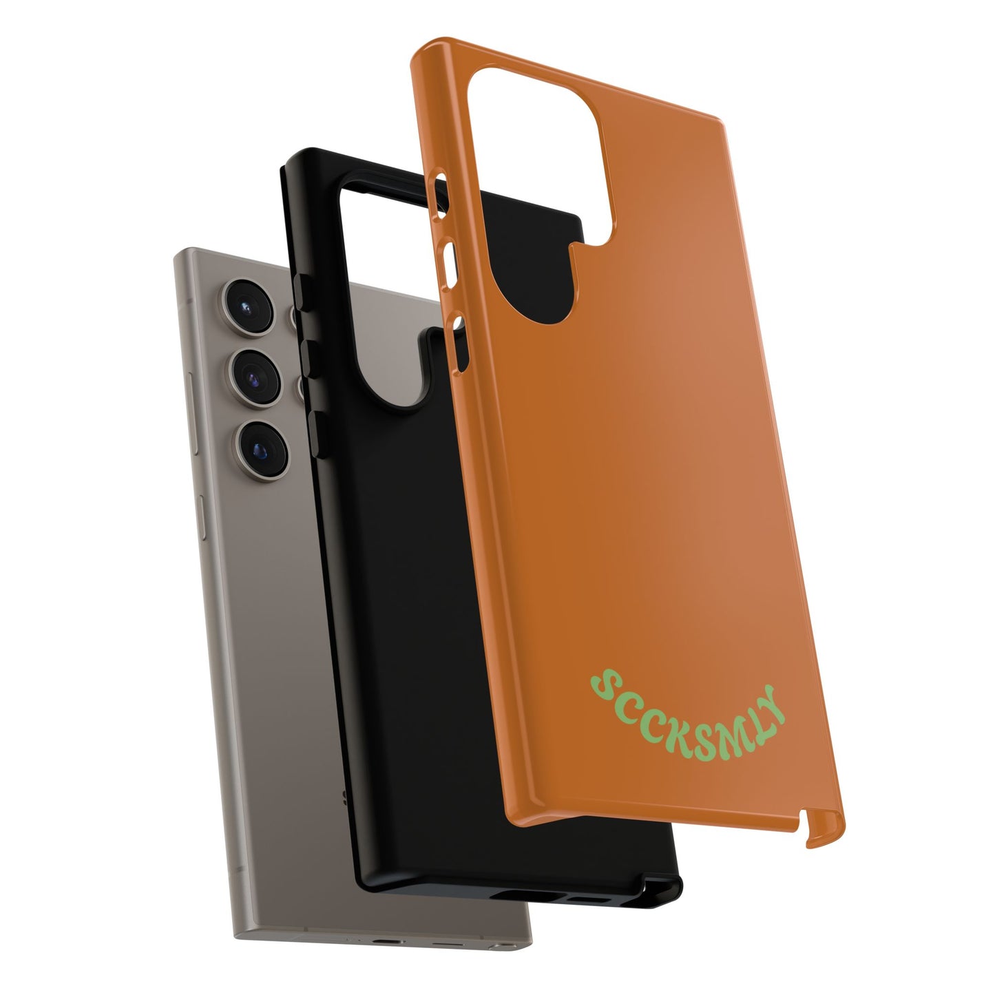 SOLID Terracotta Coal Tough Case for Samsung