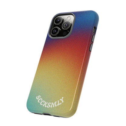 Faded Sunset Aura Tough Phone Case for Apple