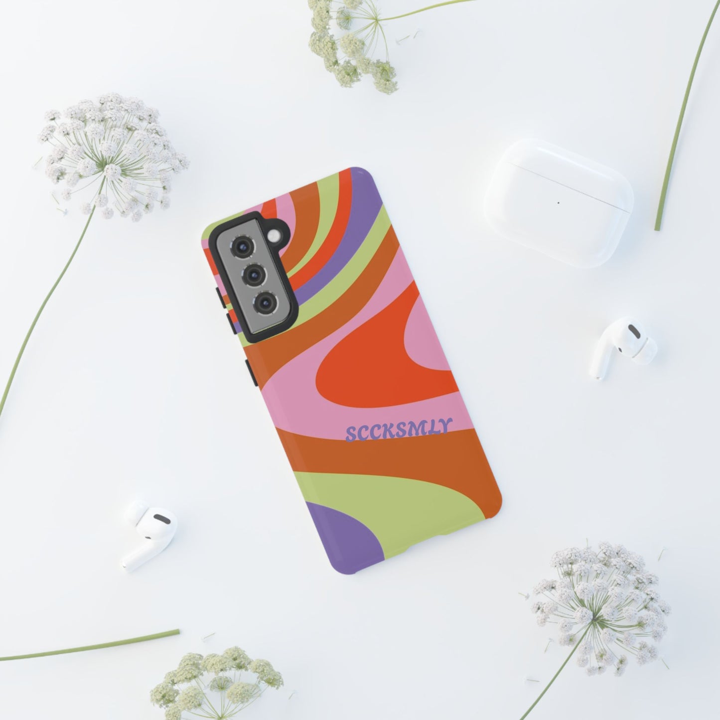 Curvy Swirl Phone Case for Samsung
