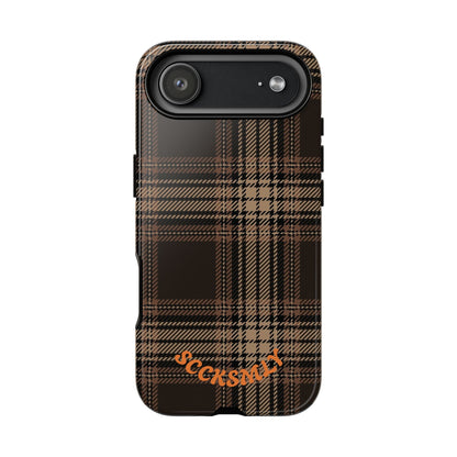Brown Bread Plaid Tough Phone Case for Apple