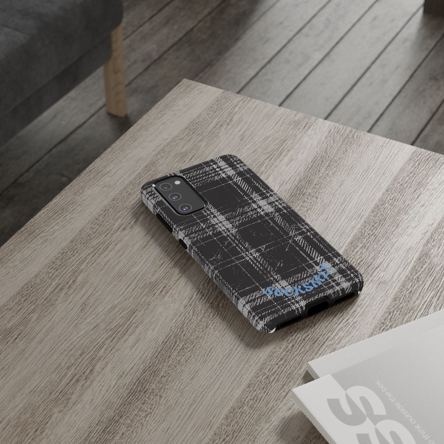Smoky Grungy Plaid Phone Case for Samsung