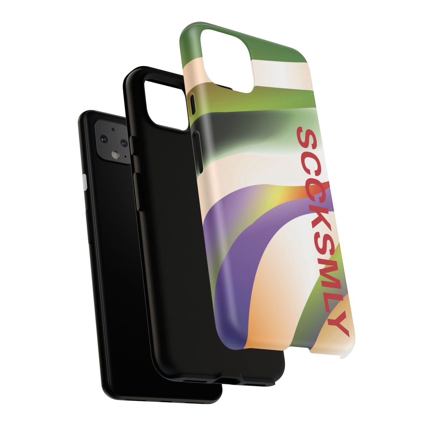 Green Waves Phone Case for Google Pixel