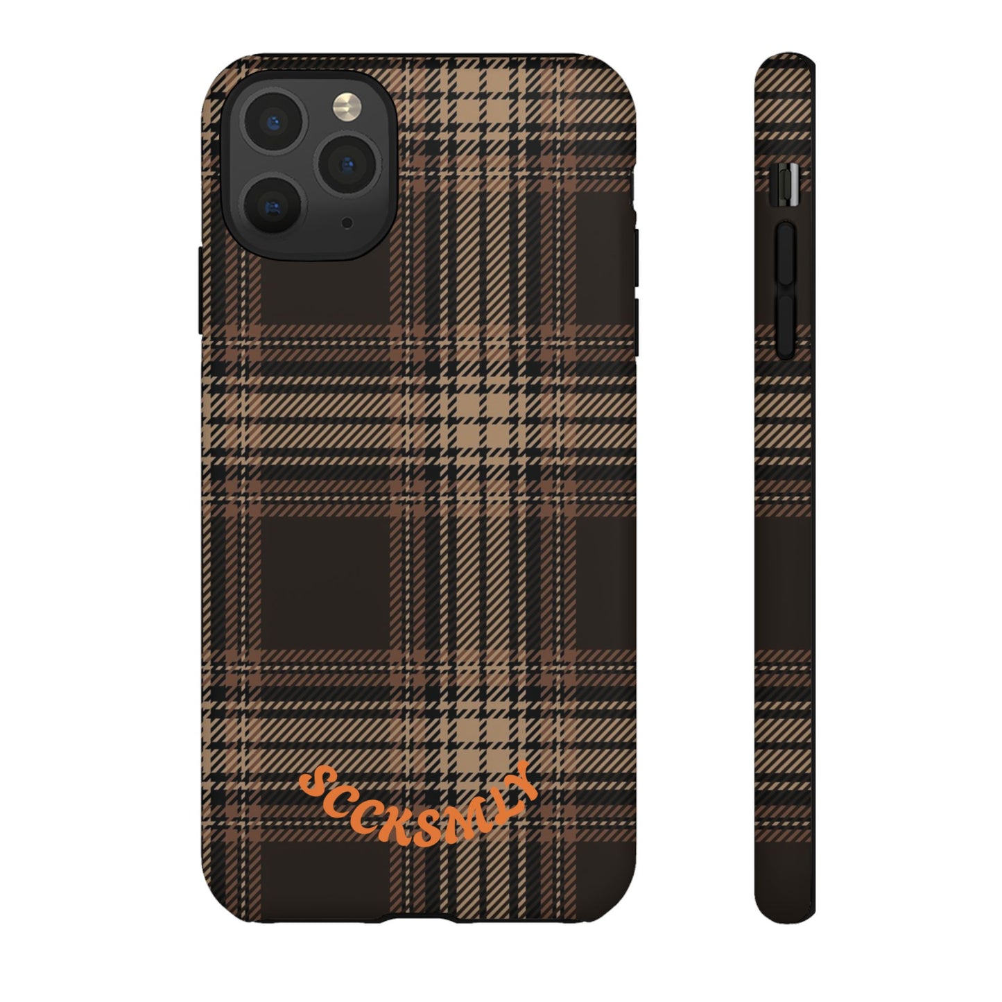 Brown Bread Plaid Tough Phone Case for Apple