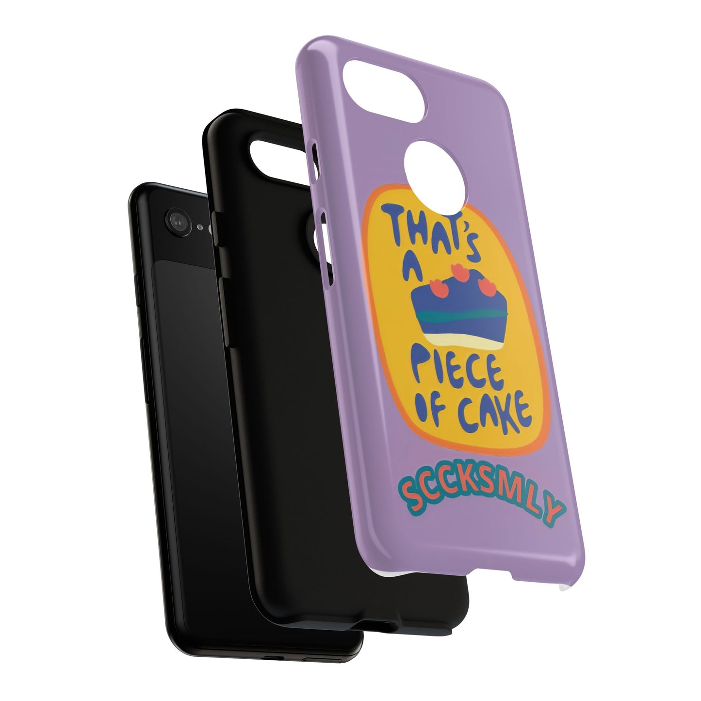 Light Purple "THAT'S A PIECE OF CAKE" Tough Phone Case for Google Pixel