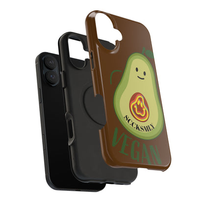 Playful Vegan Avocado Tough Phone Case Apple