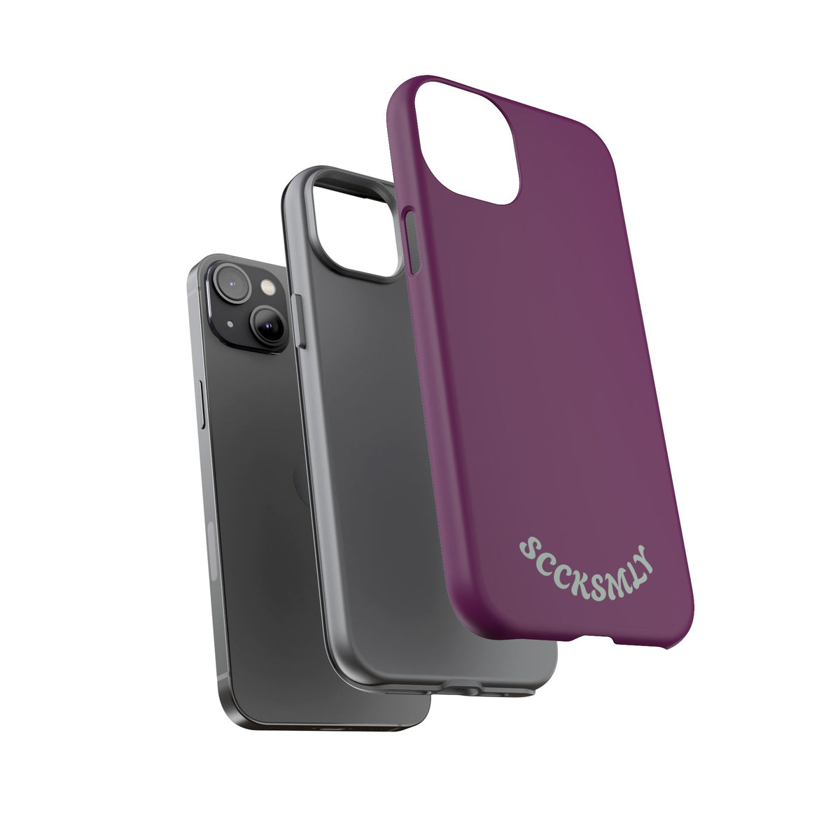 SOLID Amethyst Matte Tough Phone Case for Apple