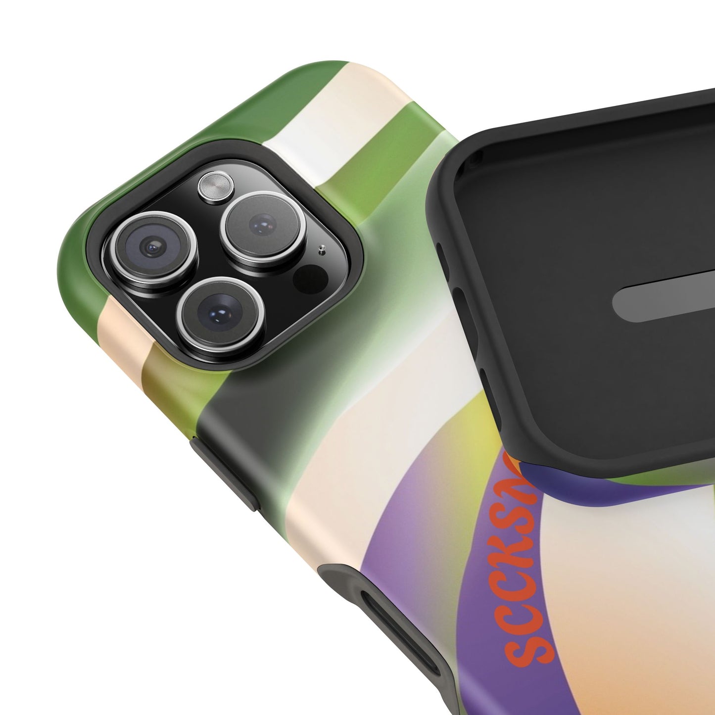 Green Waves Phone Case for Apple