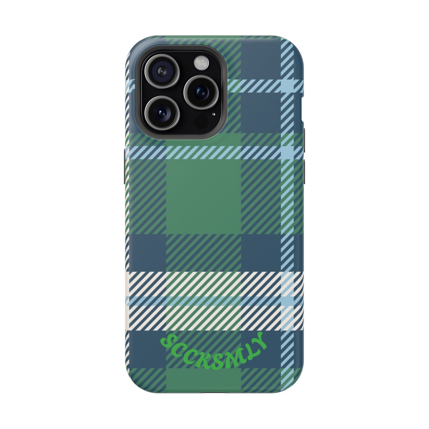 Earth and Sky Plaid Phone Case for Apple