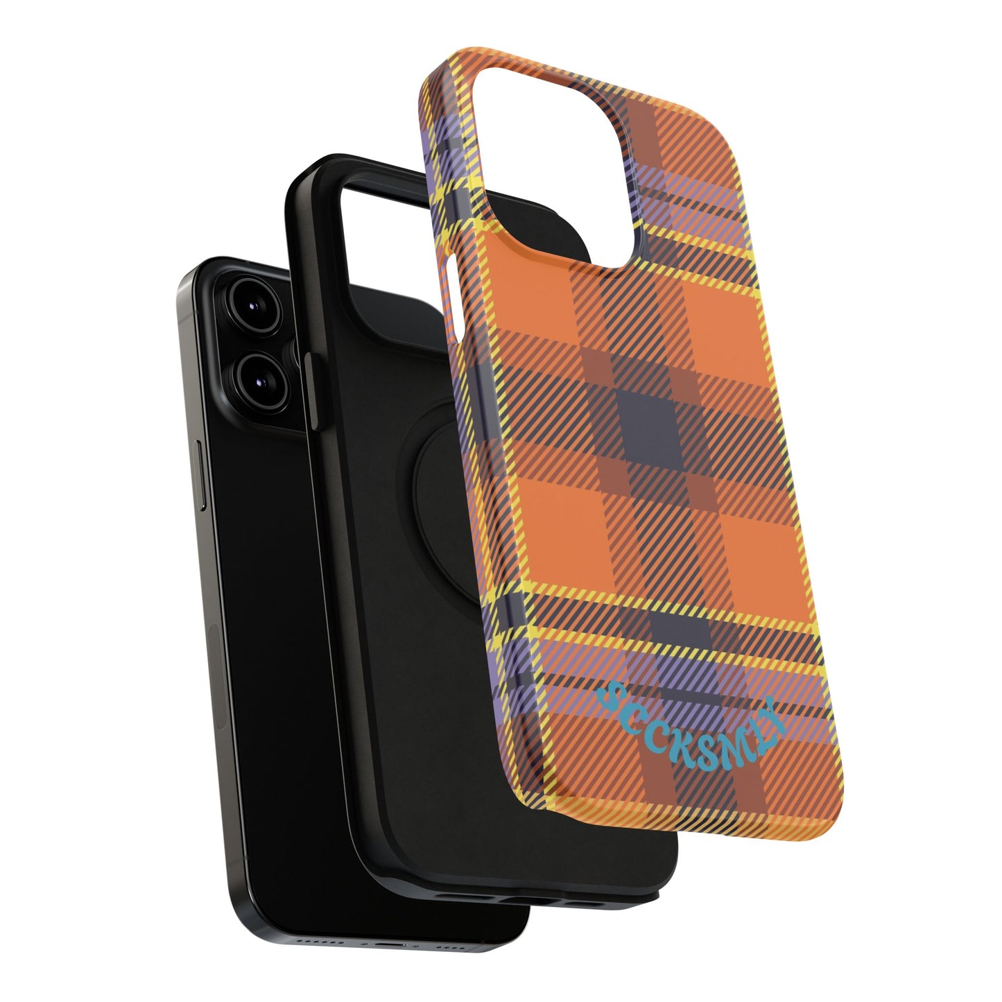 Orange Sickle Plaid  Phone Case for Apple