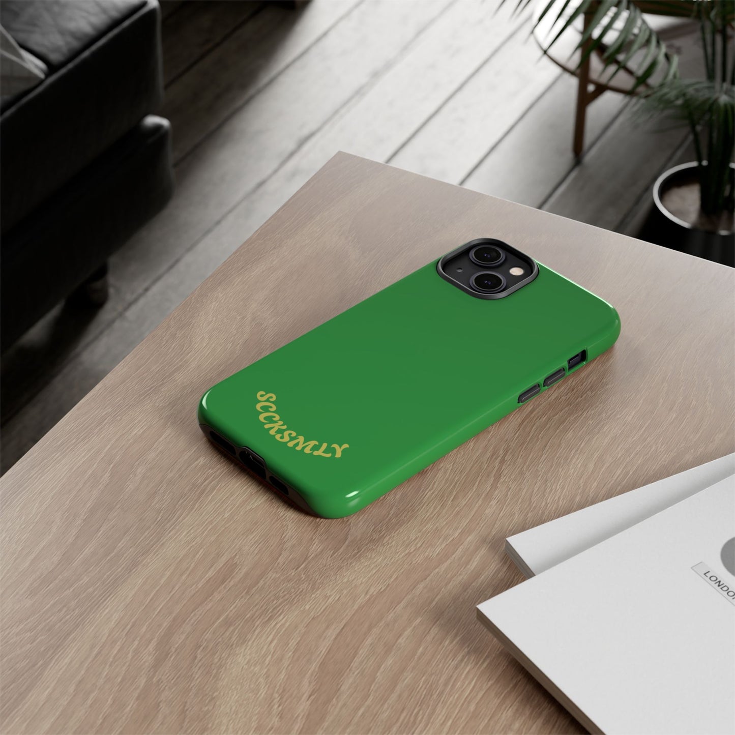 SOLID Green Grin Tough Case for Apple