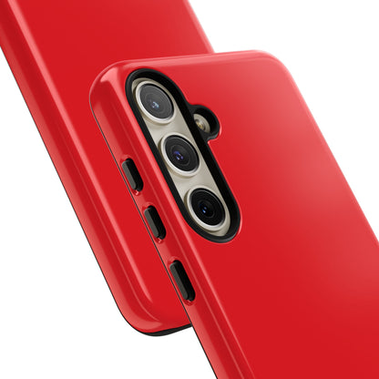SOLID Screaming Red Tough Case for Samsung