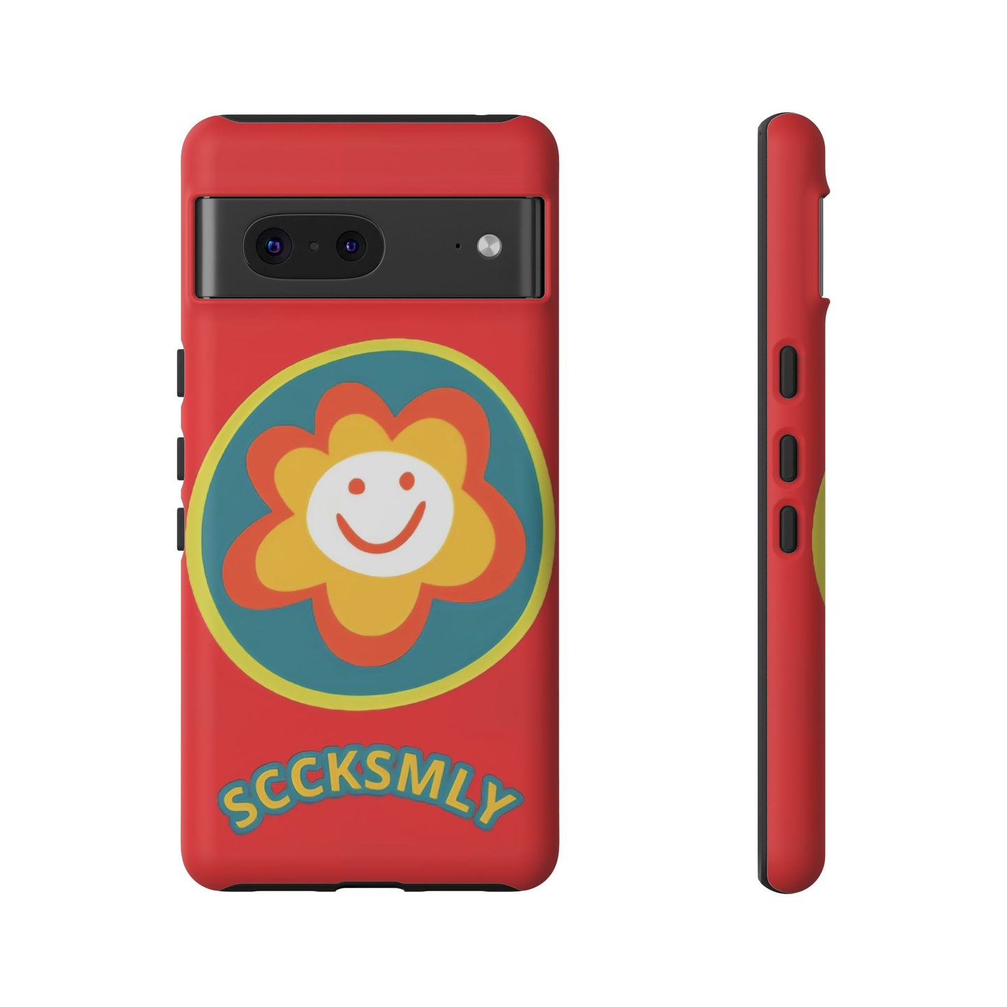 Red "SUNSHINE SMILE" Tough Phone Case for Google Pixel