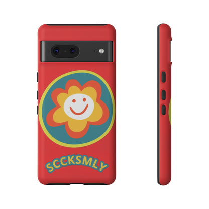 Red "SUNSHINE SMILE" Tough Phone Case for Google Pixel